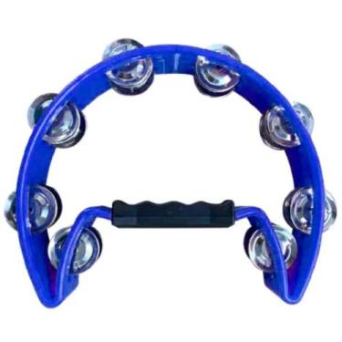 Imagem de Pandeirola meia lua mxt profissional azul