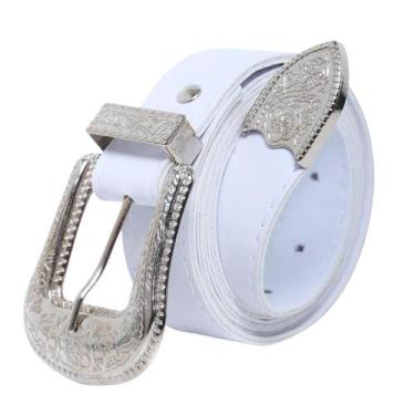 Imagem de Cinto Feminino Branco Country Cowboy Pluz Size - Bless Acessórios, PP