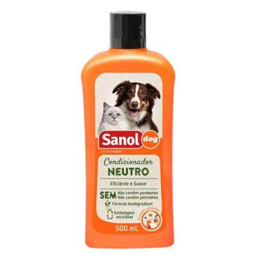 Imagem de Condicionador para Cachorro e gato Sanol Neutro 500ml - Condicionador 