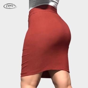 Imagem de Saia midi social lapis bengaline moda evangelica secretária justa conf