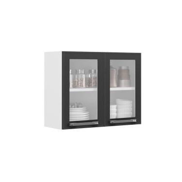 Imagem de Armário Aéreo Florença Branco 70cm 2 Portas Com Vidro Em Aço Itatiaia