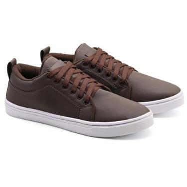 Imagem de Tênis Sapatênis Casual Masculino Social Estilo Moderno  - Lala, Café, 