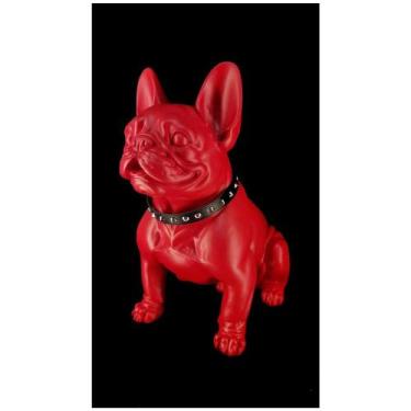 Imagem de Escultura Decorativa Cachorro Bulldog Vermelho Formosa - LUXdécor casa