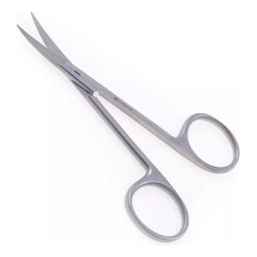 Imagem de Tesoura Íris Curva 10 Cm Profissional Aço Inox Esterilizável - MontSer