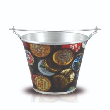 Imagem de Balde De Gelo Cerveja Mix Tampinhas 6 L Original Adega Bar - Alumiart