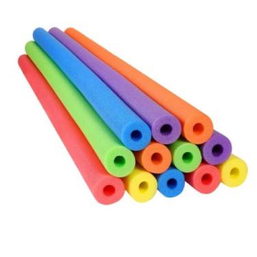 Imagem de 4 Boia Macarrão Piscina Natação Flutuador Espaguete Sortido - Genérica