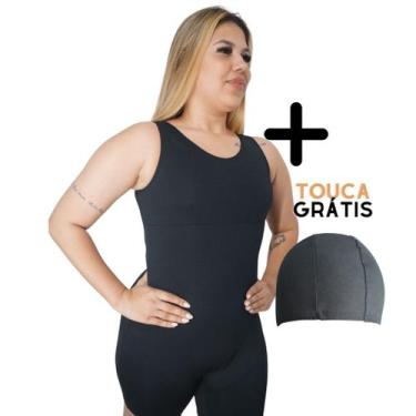 Imagem de Maio Macaquinho Hidroginastica Natação + 01 Touca - OceanaRP, G (44 à 