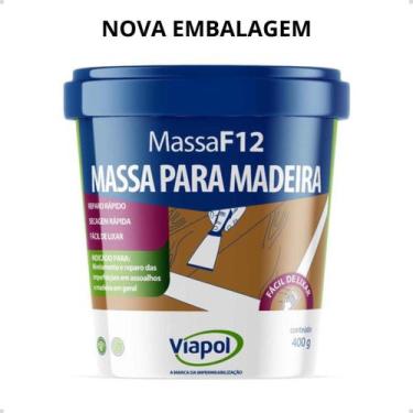 Imagem de Massa Para Madeira F-12 Branca 400gr - Viapol