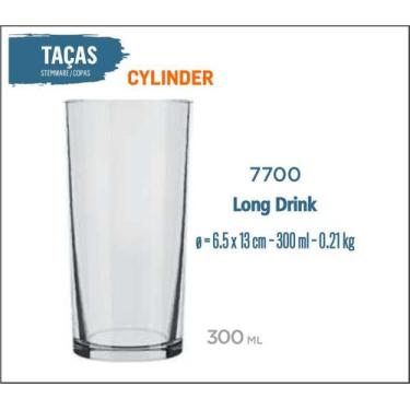 Imagem de Copo Cylinder 300ml - Long Drink 01uni - Nadir Figueiredo