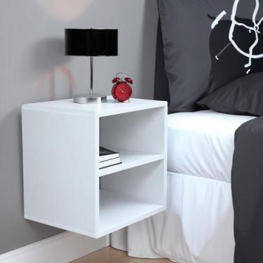 Imagem de Mesa de Cabeceira Mesinha Suspensa Retrô Criado Quarto Nicho - FP Plan