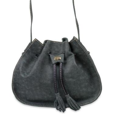 Imagem de Bolsa Saco Feminina de Couro 8059 - Artlux, Verde escuro