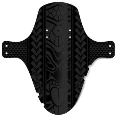 Imagem de Design Riesel – Para-lama dianteiro grande para proteção de rosto e garfo de suspensão – Ajuste seguro, para Enduro, Trail, All Mountain, Cross Country, Freeride, Downhill ou E-MTB – KOL: OSS – Maori