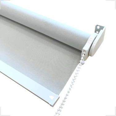 Imagem de Cortina Persiana Rolo Blackout Largura 1,40 x Altura 1,40 Pronto para Instalar (Palha)