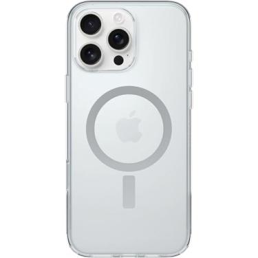 Imagem de OtterBox Capa transparente para iPhone 16 Pro Max (apenas) - Symmetry+ Series - Transparente - com controle de câmera - Encaixa-se ao MagSafe - Ultralegre - Bordas elevadas protegem a câmera e a tela