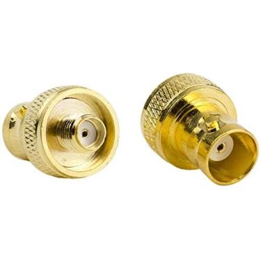 Imagem de Eagles (pacote com 2 adaptadores de conversão SMA fêmea para conector fêmea BNC compatíveis com antena móvel BaoFeng de rádio bidirecional UV-5R FD-880