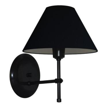 Imagem de Arandela De Parede em Alumínio e Cúpula de Algodão Para Sala, Quarto C