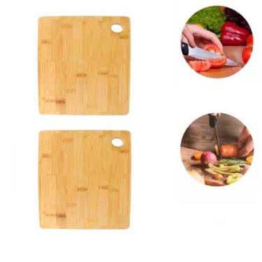 Imagem de Kit 2 Tábuas de Corte Churrasco Legumes Em MDF 20x23cm - Sk