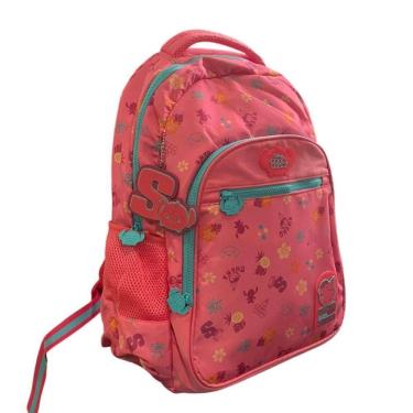 Imagem de Mochila Stitch De Costas Rosa Oficial Tsum Tsum Disney