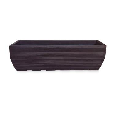 Imagem de Vaso De Planta Jardineira Floreira Polietileno 100X30 Café