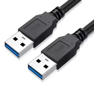 Imagem de Cabo USB 3.0 5Gbps Macho x Macho 2 metros Duplo USB Blindado - Chroma 