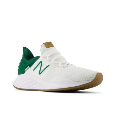 Imagem de New Balance Fresh Foam Roav V1 masculino, Branco/pinho clássico/incenso, 9.5 Wide