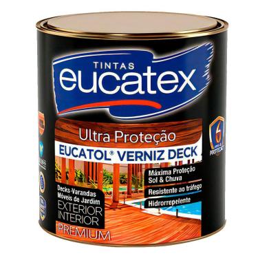 Imagem de Eucatex Verniz Mogno Brilhante 225ml Proteção e Acabamento