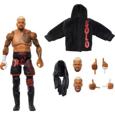 Imagem de Mattel WWE Ultimate Edition Action Figure & Accessories, 6-inch Solo Sikoa Collectible Set, Swappable Heads & Hands, 30 Articulation Points