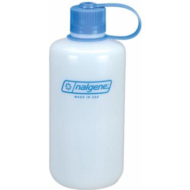 Imagem de Nalgene Garrafa de água HDPE de boca estreita sem BPA, 947 ml, branca