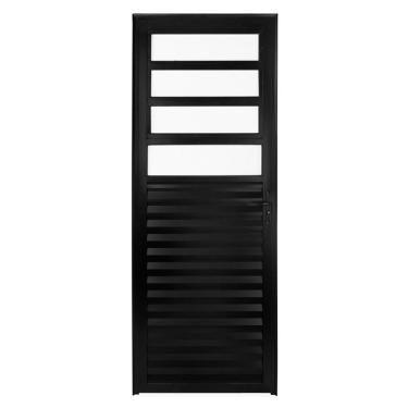 Imagem de Porta basculante 2,10x80 lado ESQUERDO no alumínio preto