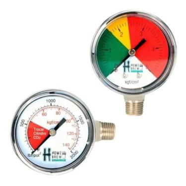 Imagem de Jogo Relogio Manômetro Regulador De Pressão Co2 Chope - HBS, Alta / Ba
