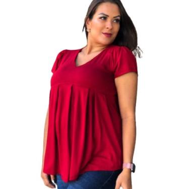 Imagem de Blusa Feminina Grávida Trabalho - Sob Medida Moda Gestante, M