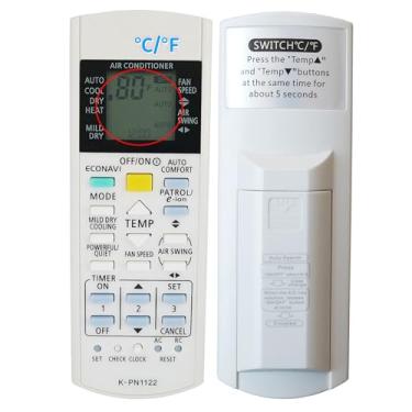 Imagem de Controle remoto de substituição compatível com controle remoto de ar condicionado Panasonic A75C2913 CWA75C2913