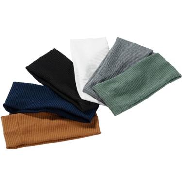 Imagem de Icooci 6 faixas esportivas antiderrapantes exclusivas de verão para mulheres e homens – Bandanas macias, elásticas e absorventes de suor para corrida e treino