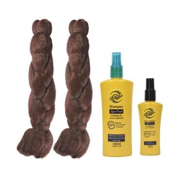 Imagem de Kit 2 Jumbo Para Trança 399g + Shampoo e Tônico Super Fresh - Ser Mulh