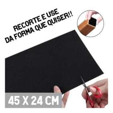 Imagem de Feltro Colante Para Pés Móveis Adesivo Retangular Recorta e Cola  MALU