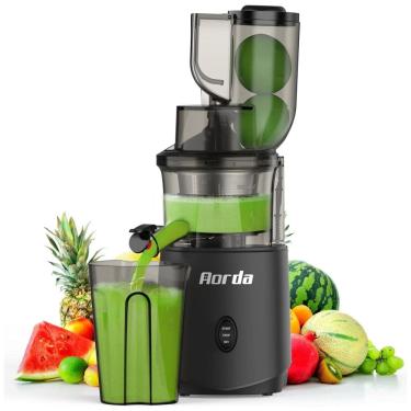 Imagem de Centrifuga de Frutas com Motor Silencioso, Proteção Contra Superaquecimento e Design Compacto, 110V 200W, Aorda, Cinza Fosco