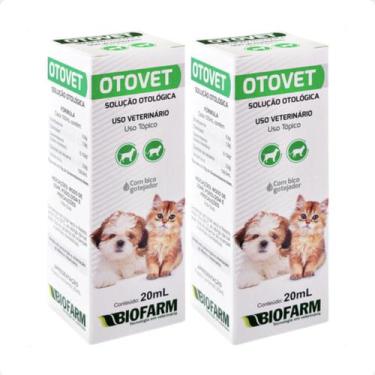 Imagem de 2 Otovet 20Ml Biofarm Solução Otológica 
