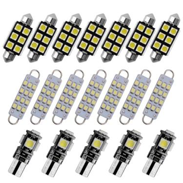 Imagem de 8X-SPEED 19PCS Lâmpada LED Interior 5050 Chip Para Chevrolet Avalanche MK1 2001–2006 Feito Ler Porta-luvas Porta-malas Espelho Viseira de Sol Luz