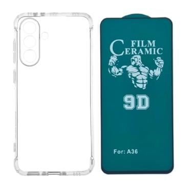 Imagem de Capa Capinha Anti Impacto Shock + Pelicula de Ceramica 9d Protecao de Tela Compatível com Samsung Galaxy A36