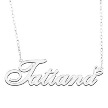 Imagem de A168A Colar com nome personalizado personalizado banhado nome colar para mãe filha amizade mulheres dia dos namorados Natal aniversário ano novo, Metal, Sem Pedra Preciosa Não aplicável