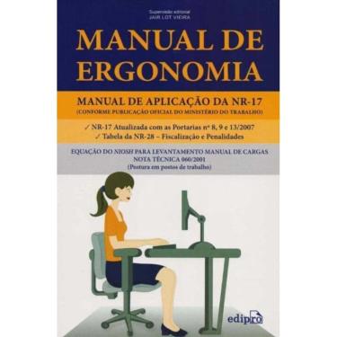 Imagem de Manual de Ergonomia - Manual de Aplicação da  Nr 17- 02Ed/18