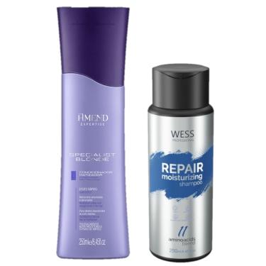 Imagem de Amend Cond Specialist Blond 250ml + Wess Shampoo Repair 250ml