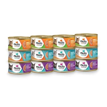 Imagem de Comida enlatada úmida Nulo Freestyle Cat Kitten picada 3 onças x 12