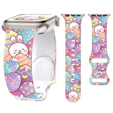 Imagem de G-ficu Pulseira feminina para Apple Watch 46 mm, 45 mm, 44 mm, 49 42 mm (S3), pulseira feminina de silicone macio para Apple Watch séries 10, 9, 8, 7, SE, 6, 5, 4, 3, 3