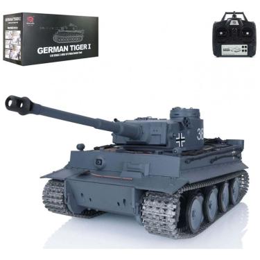 Imagem de Tanque de Guerra TOUCAN RC HOBBY German Tiger I 3818 com Controle Remoto, Escala 116, Azul