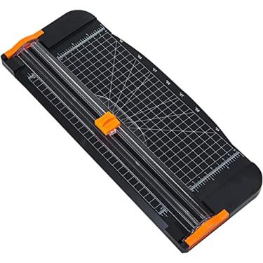 Imagem de Guilhotina de papel, cortador de papel, cortador de papel A4 com proteção de segurança e régua lateral, para álbuns, etiquetas, cupom, cartão, papel artesanal e fotos