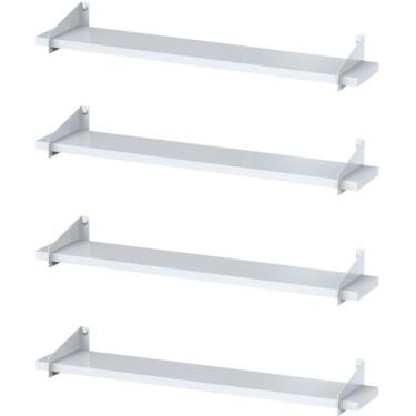 Imagem de 4 Prateleiras Suspensa Estilo Industrial Madeira 60cm FS B - Fassin Sh