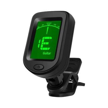 Imagem de Afinador de Guitarra Digital Portátil com Clip Giratório 360° e Displa