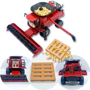 Imagem de Trator colheitadeira Maquina de brinquedo em miniatura 1:42 - Usual br