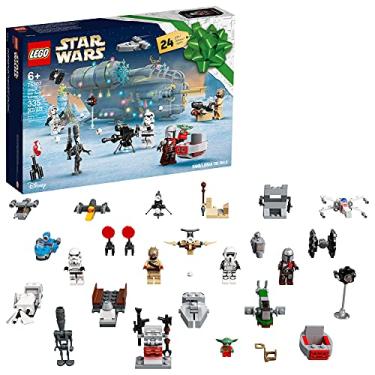 Imagem de LEGO Star Wars Advent Calendar 75307 Awesome Toy Building Kit for Kids with 7 Popular Characters and 17 Mini Builds; New 2021 (335 Pieces)